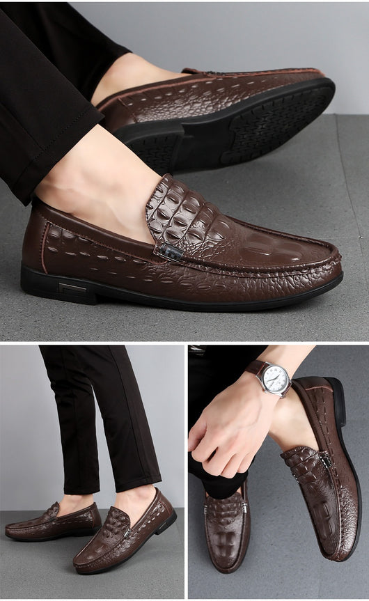 Zapatos Casuales de Cuero Genuino Transpirables para Hombre - Image 11