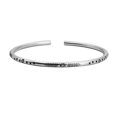 Joyería de Plata Tailandesa Estilo Arte Retro Estudiante - Image 2