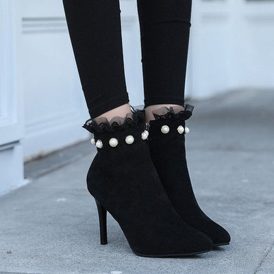 Zapatos de Tacón Alto Punta Fina Versátiles para Mujer - Image 7