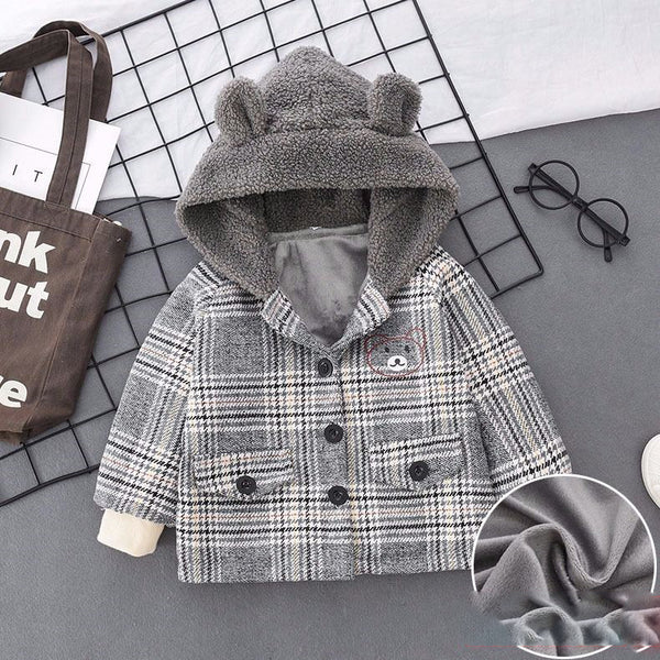 Chaqueta Infantil de Algodón Grueso - Abrigo Simple y Cálido