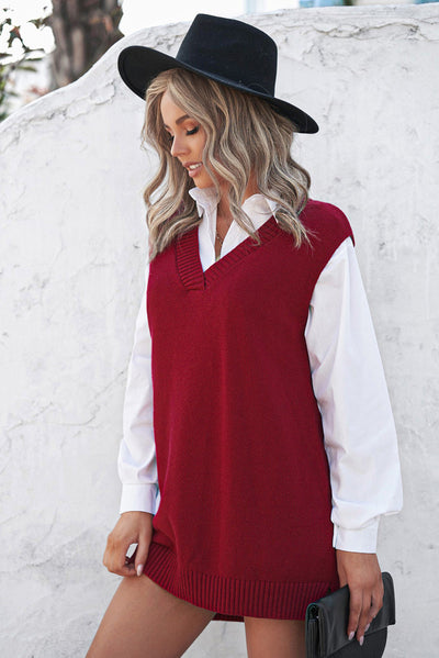 Chaleco Tejido Liso para Mujer - Estilo Casual y Versátil - Image 11