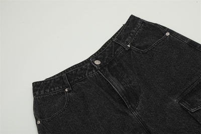 Pantalones Cargo Jeans con Múltiples Bolsillos Estilo Americano para Hombre - Image 10