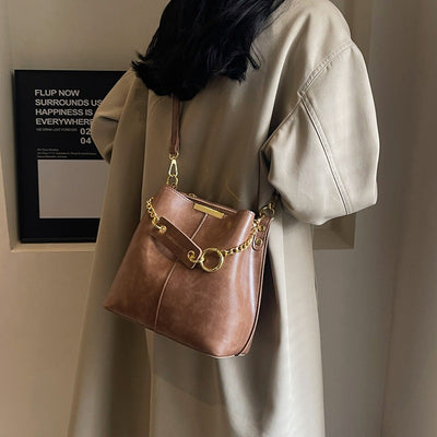 Bolso de Hombro de Gran Capacidad con Correa Ancha
