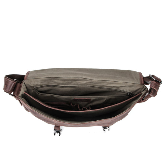 Bolsa Mensajera de Cuero Genuino para Hombre - Image 3
