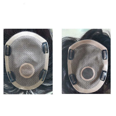 Pelucas para Hombre Cabello Humano Real Tejido a Mano - Image 7