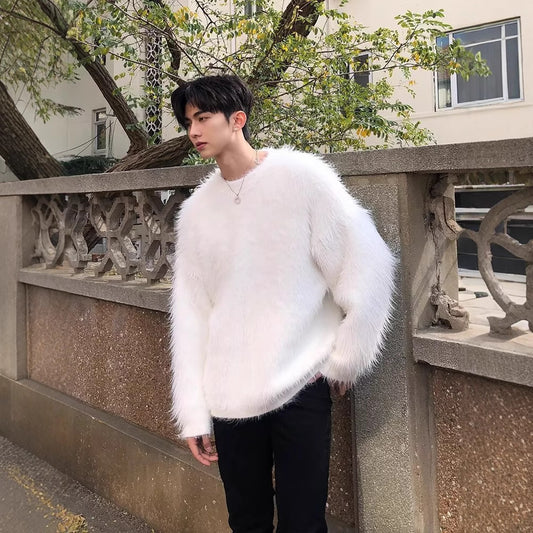 Suéter Holgado de Punto para Hombre - Abrigo Casual Otoño Invierno