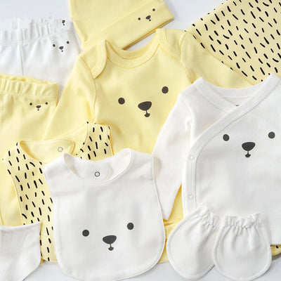 Conjunto de 10 Piezas de Ropa para Bebé Recién Nacido en Algodón 100% - Image 9