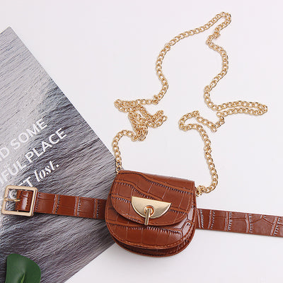 Cinturón con Bolsa Pequeña Estilo Moderno Diseño Cóncavo para Mujer - Image 12