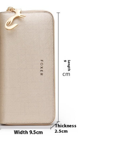 Cartera Larga de Lujo con Múltiples Compartimentos para Tarjetas - Image 9