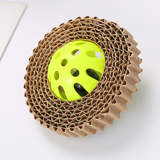 Juguete Interactivo para Gatos - Pelota con Papel Corrugado - Image 8
