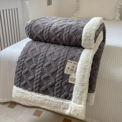 Manta Berber Jacquard de Doble Grosor - Calidez y Confort Premium