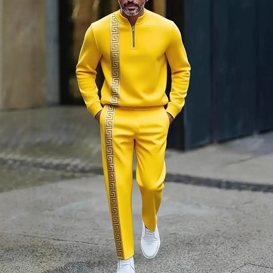 Conjunto Deportivo Casual con Polo Manga Larga y Pantalón