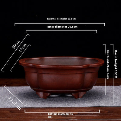 Maceta Decorativa de Arcilla Púrpura Personalizable para Escritorio - Image 8