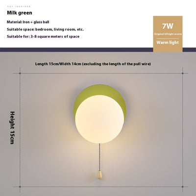Lámpara de Pared Infantil Minimalista para Dormitorio y Pasillo - Image 12