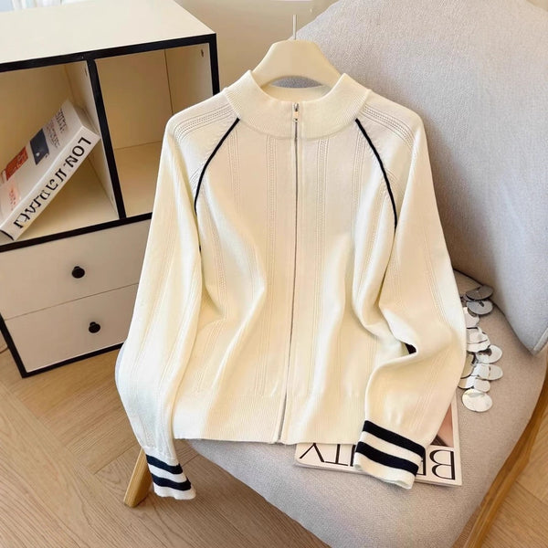 Cardigan con Cierre Diseño Moderno para Mujer