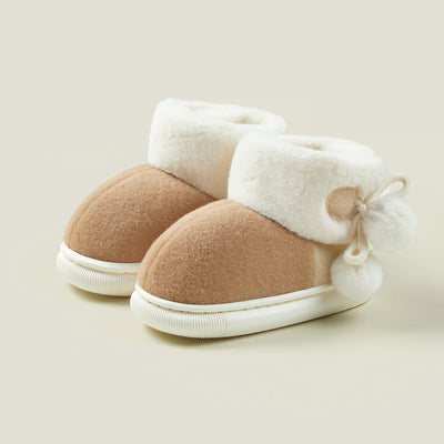 Pantuflas Térmicas Infantiles con Forro de Algodón y Felpa para Invierno - Image 4
