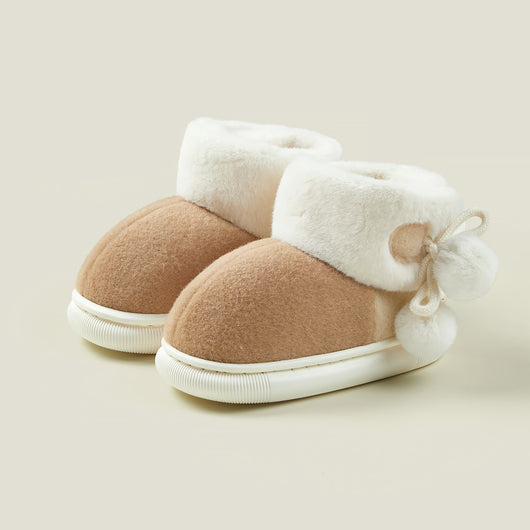 Pantuflas Térmicas Infantiles con Forro de Algodón y Felpa para Invierno - Image 4