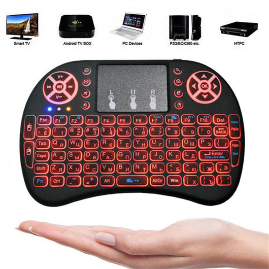 Teclado y Ratón Inalámbrico Retroiluminado I8 Mini 2.4GHz USB - Image 7