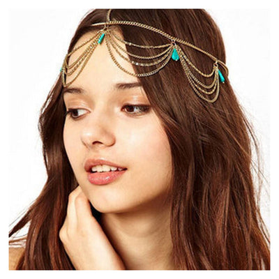 Cinta para el Cabello Étnica con Borlas - Image 5