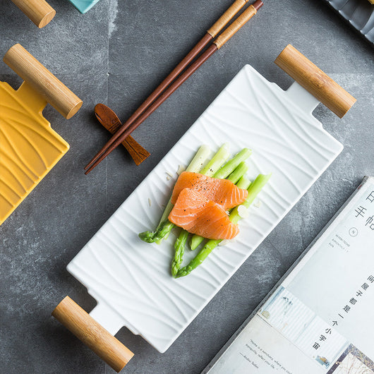 Plato Rectangular Binaural para Sushi y Cocina Creativa - Image 12