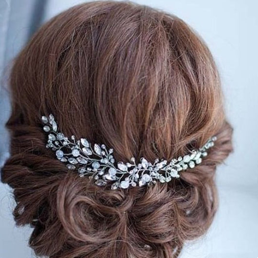Joyero de Cabello Nupcial con Cristales - Accesorios para Novia