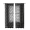Cortina De Encaje Negra Ancho 100 Cm X Largo 100 Cm Una Barra