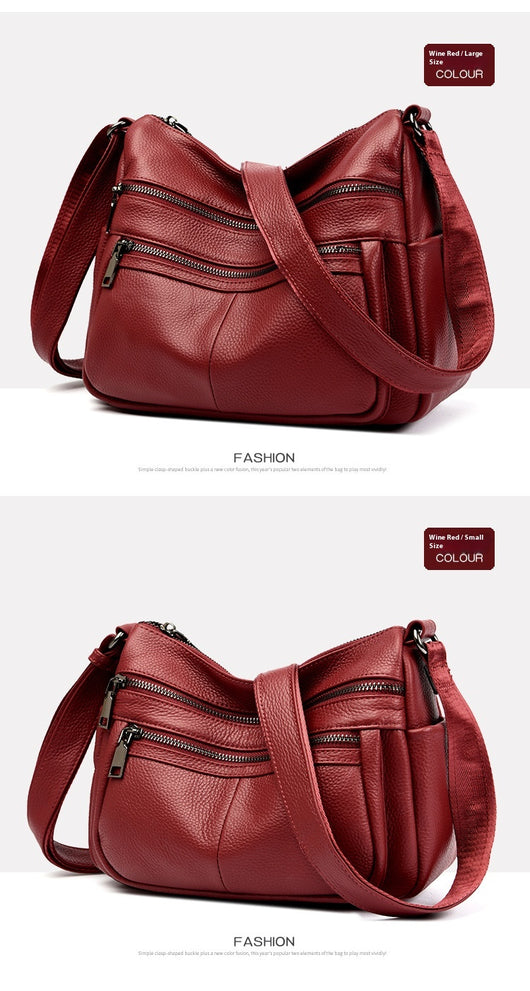 Bolso Mensajero de Cuero Genuino Primera Capa - Estilo Profesional - Image 32