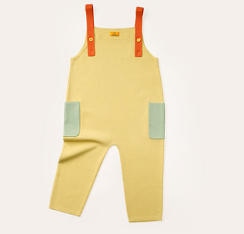 Enterizo Tejido para Niños - Overol Holgado con Combinación de Colores - Image 5