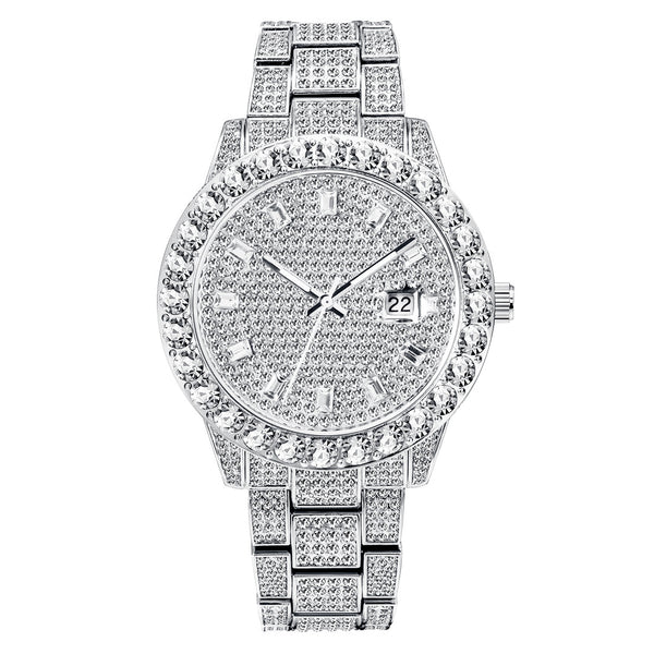 Reloj de Lujo con Diamantes y Esfera Grande - Image 3