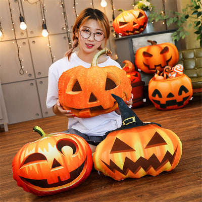Almohada Decorativa Divertida con Diseño de Calabaza - Image 14