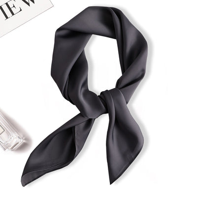 Pañuelo de Seda Liso con Amarre para Cabello - Image 11