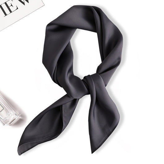 Pañuelo de Seda Liso con Amarre para Cabello - Image 11