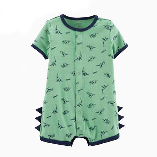 Mameluco Infantil de Algodón con Mangas Cortas para Bebés