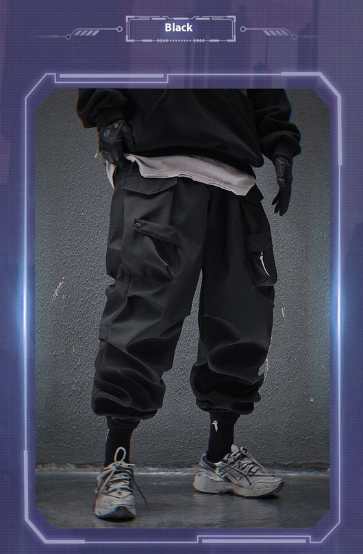 Pantalones Cargo Holgados de Trabajo con Bolsillos Grandes - Image 10