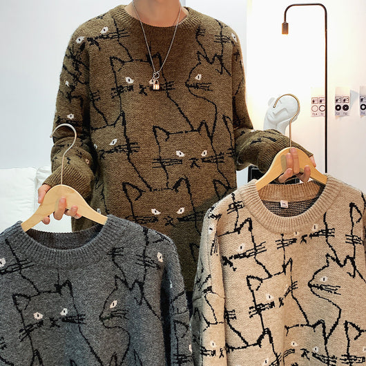 Suéter Suelto Hombre Estilo Hong Kong - Pullover Cómodo para Capas - Image 9