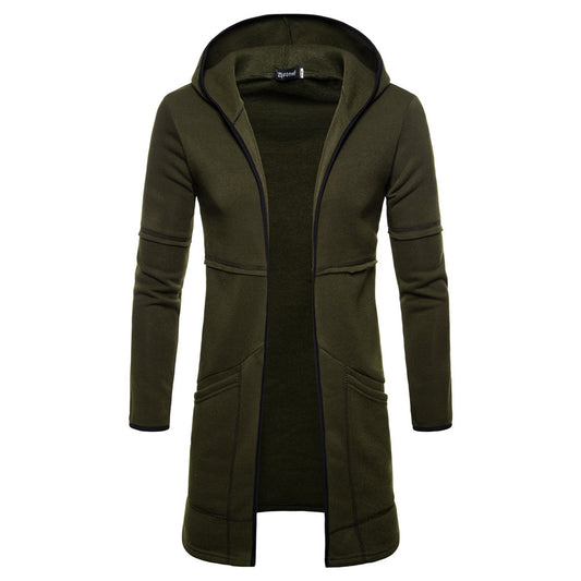 Cardigan Hoodie Urbano con Bolsillos Grandes para Hombre