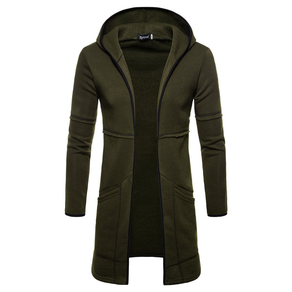 Cardigan Hoodie Urbano con Bolsillos Grandes para Hombre