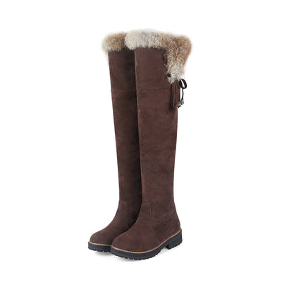 Botas Altas de Gamuza para Mujer Tallas Grandes 40-44 Otoño Invierno - Image 9
