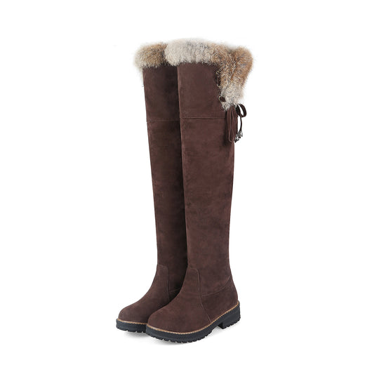 Botas Altas de Gamuza para Mujer Tallas Grandes 40-44 Otoño Invierno - Image 9