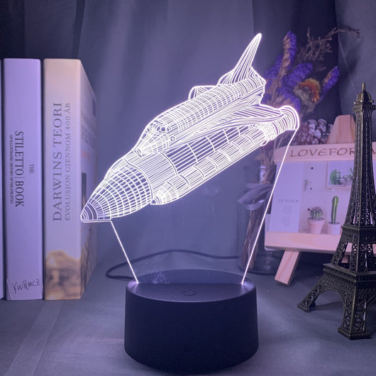 Lámpara 3D Holográfica Avión Personalizada - Luz Nocturna LED para Niños - Image 10