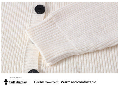 Cardigan de Punto con Solapa para Hombre - Estilo Moderno y Versátil - Image 23