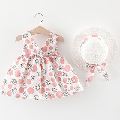 Conjunto de Falda y Blusa de Manga Corta para Niñas - Verano