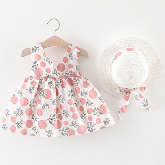 Conjunto de Falda y Blusa de Manga Corta para Niñas - Verano