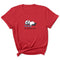 Camiseta Estampado Mancuernas Personalidad Europeo Americana Manga Corta