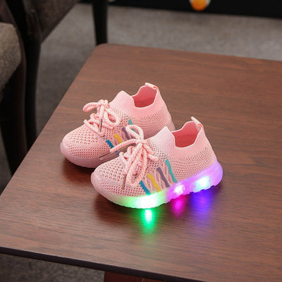 Zapatillas Luminosas LED Tejidas con Luces Intermitentes - Image 11