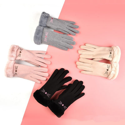 Guantes Térmicos con Forro Polar y Pantalla Táctil para Mujer