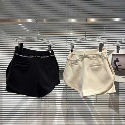 Shorts de Lana Tres Cuartos con Bolsillos Tridimensionales para Mujer - Image 3