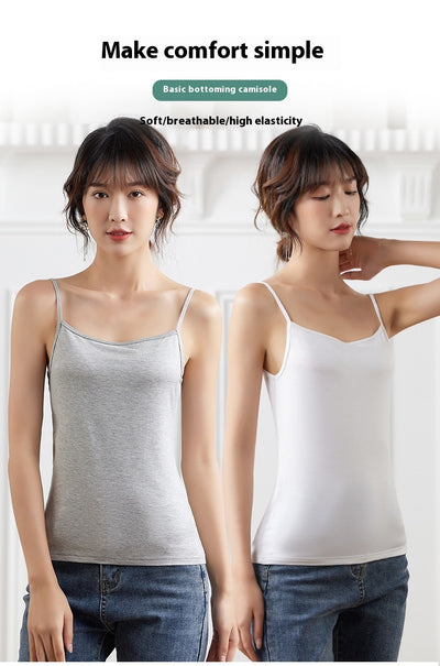 Tirantes Slim Fit Modal Negro y Blanco para Mujer - Image 16