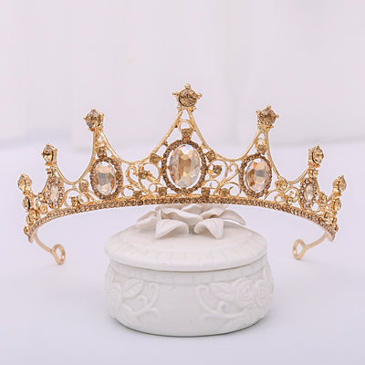 Diadema Corona de Cristales Champagne - Image 12