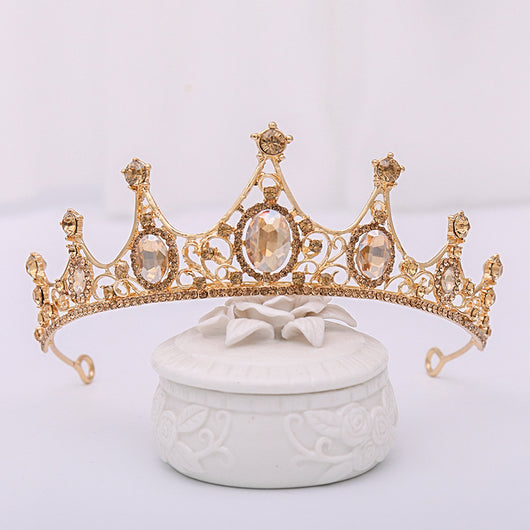 Diadema Corona de Cristales Champagne - Image 12